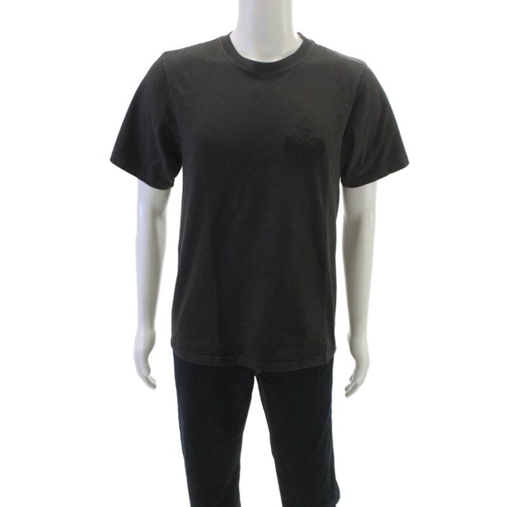 Stussy Mens T-Shirt Black Graphic Cotton Crew Neck Short Sleeve Size S